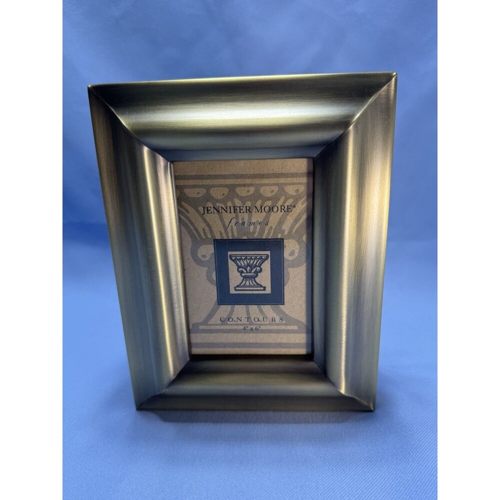 Vintage Jennifer Moore 4"x6" Photo Album Contours Collection Color: Brass In Box